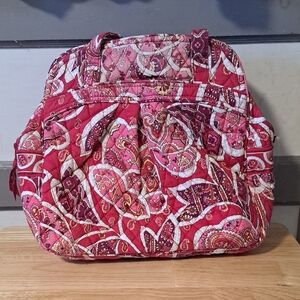 Vera Bradley Rosey Posies Quilted Shoulder Bag